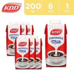 KDD Evaporated Milk 6 x 200 ml