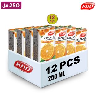كي دي دي – عصير البرتقال مع نكتار العنب الأبيض – 12 × 250 مل
