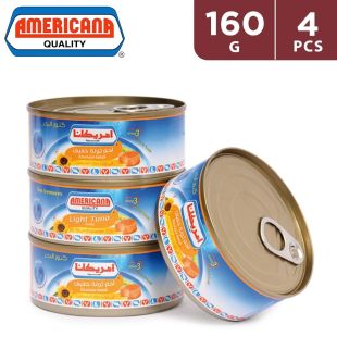 Americana Light Tuna In Oil 4 x 160 g