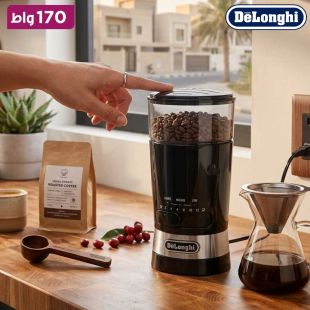 مطحنة قهوة 170 واط مع 3 مستويات طحن من DELONGHI