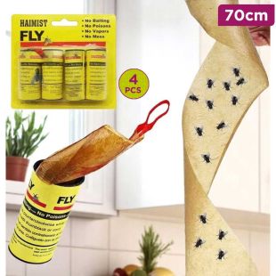 4-Roll Sticky Fly Trap 70 cm