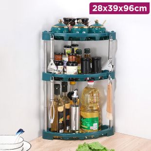 3 Layers Cabinet Kitchen Corner Shelf 28.5 x 39 x 96 cm