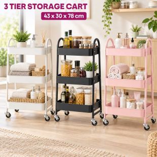 3 Tier Storage Cart 43 x 30 x 78 cm