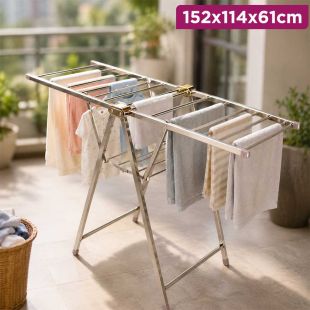 Foldable Stainless Steel Clothes Drying Stand