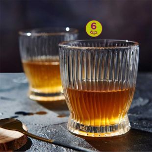 طقم أكواب زجاج أنيق 6 حبة
