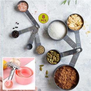 8-Piece Measuring Cups and Spoons Set