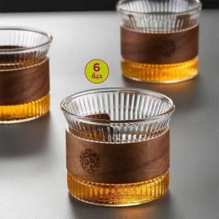 طقم أكواب زجاج للاسبريسو 6 حبة