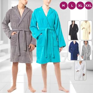 Hooded Bathrobe for Unisex