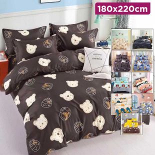 Luxury Silk-Feel 4Pcs Comforter Set for Kids 180 x 220 cm by Quilt