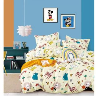 طقم لحاف أطفال فاخر بملمس الحرير 4 قطع 180 × 220 سم من Quilt