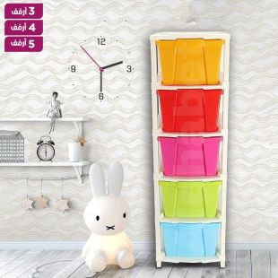 أرفف أدراج بلاستيكية متعدد الأغراض للتخزين