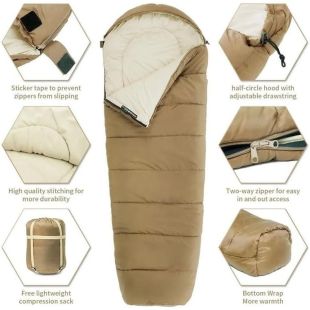 كيس نوم شتوي للمخيم 80×210 سم