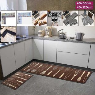 2Pcs Kitchen Non Slip Cushioned Mat