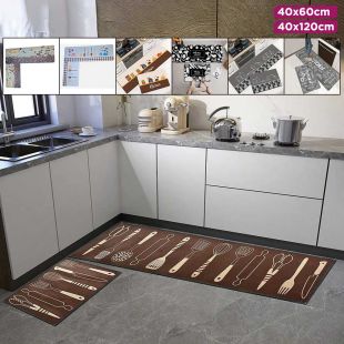 2Pcs Kitchen Non Slip Cushioned Mat