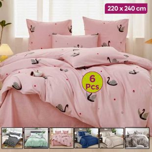 6 Pcs Comforter Set 220 x 240 cm