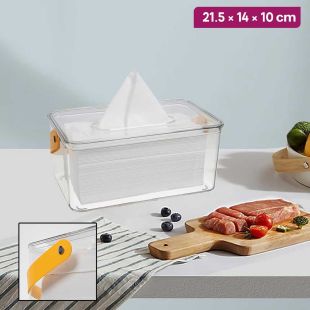 Acrylic Tissue Box with Hanging Handle