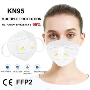 KN95 Face Mask with Double Filter 20 Pieces Pack