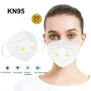 KN95 Face Mask with Double Filter 20 Pieces Pack