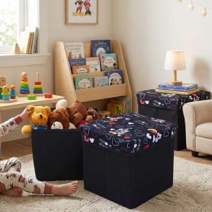Foldable Storage Stool Disney Team - Assorted Colors