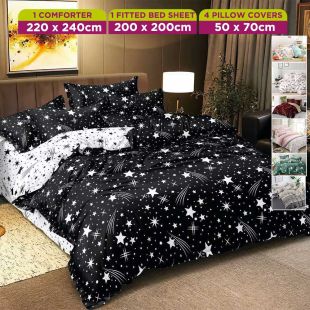Elegant Double-Sided Comforter 6 Piece Set 220 x 240cm
