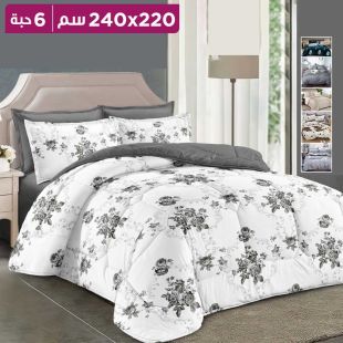 طقم لحاف فاخر 6 قطع 220 × 240 سم