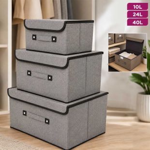 Storage Basket Bin Closet Organizer 10L, 24L & 40L