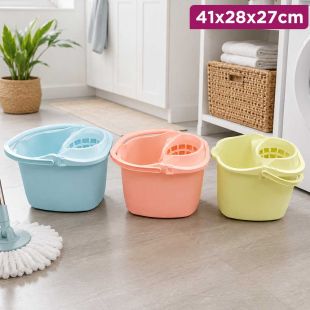Mop and Bucket Set with Wheels