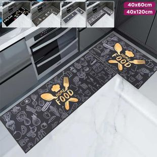 Kitchen Mat 2Pcs Set with Non-Slip Backing 40 x 60cm - 40 x 120cm