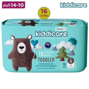 كيدي كير - حفاضات رقم 4 عدد 16 حفاض 14-10 كجم
