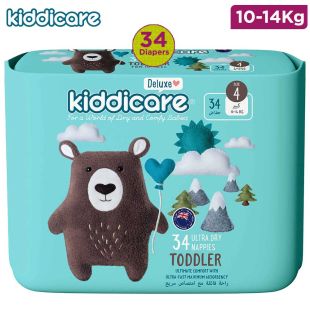 KiddiCare Diapers No. 4 - 34 diapers 10-14 Kg