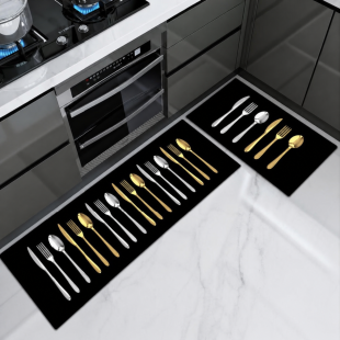 Kitchen Mat with Non-Slip Backing 2Pcs Set 40 x 60cm - 40 x 120cm