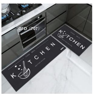 Kitchen Rug with Non-Slip Backing 2Pcs Set 40 x 60cm - 40 x 120cm