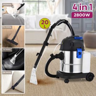 Wet and Dry Vacuum Cleaner 20L with Blower and Water Spray for Carpets by Puresweep