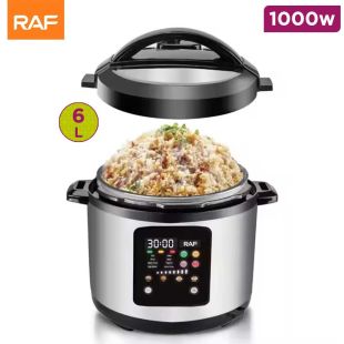 Multifunctional Electric Pressure Cooker with Digital Control 1000W 6L by RAF