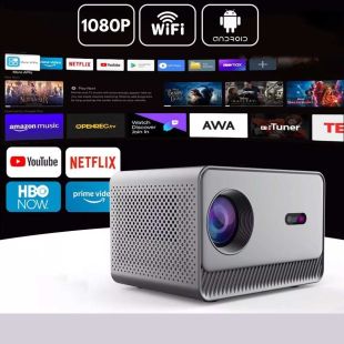 بروجكتور ذكي أندرويد WiFi بدقة 1080 بكسل