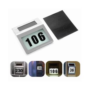 Stainless Steel Solar LED House Number Light