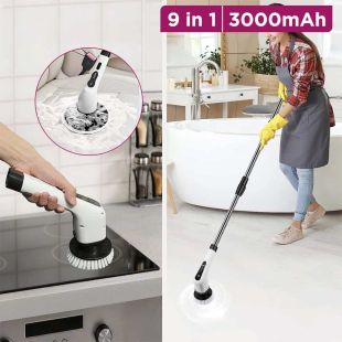9 in 1 Cordless Cleaning Brush with Handle
