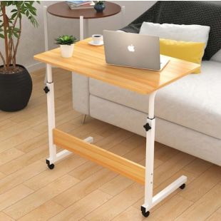 طاولة دراسة قابلة لتعديل الارتفاع مزودة بعجلات