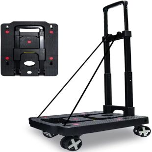 عربة يدوية قابلة للطي بـ 4 عجلات