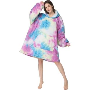 Large Reversible Huggle Hoodie with Sherpa Lining