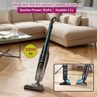 Wired Wet and Dry Vacuum Cleaner 2200W by Sokany