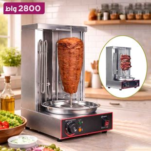 شواية شاورما عامودية كهربائية  ستانلس ستيل 2800 واط