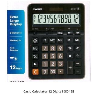 Casio GX-12B 12-Digit Desktop Calculator