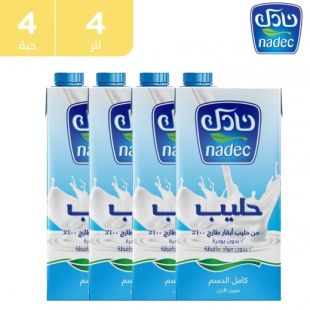 نادك حليب طويل الأجل كامل الدسم 4×1 لتر