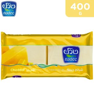 Nadec Cheddar Cheese Slices 400 g