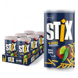 Kitco Stix Hot & Spicy Natural Potato Sticks 6 x 40g