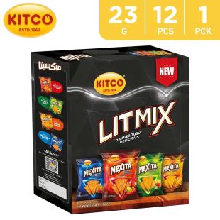 Kitco Mexita Assorted Tortilla Chips 12 x 23 g