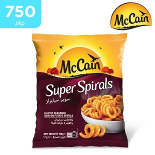 ماكين سوبر سبايرلز بطاطس بالقشرة متبلة قليلًا 750 جم