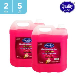 صابون سائل لليدين برائحة الورد 2 5x لتر من Quality