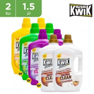 مطهر Shine Ultra Clean بروائح متنوعة 2 × 1.5 لتر من Kwik